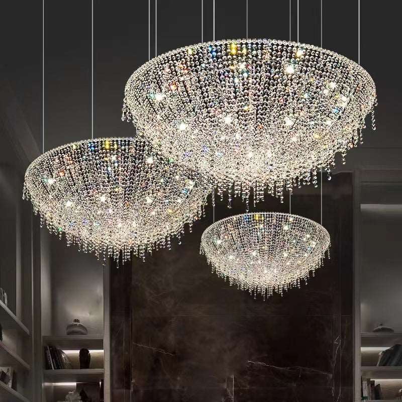 Clear Crystal chandelier - Finch Lane for dining room view 1