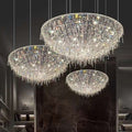 Clear Crystal chandelier - Finch Lane for dining room view 1