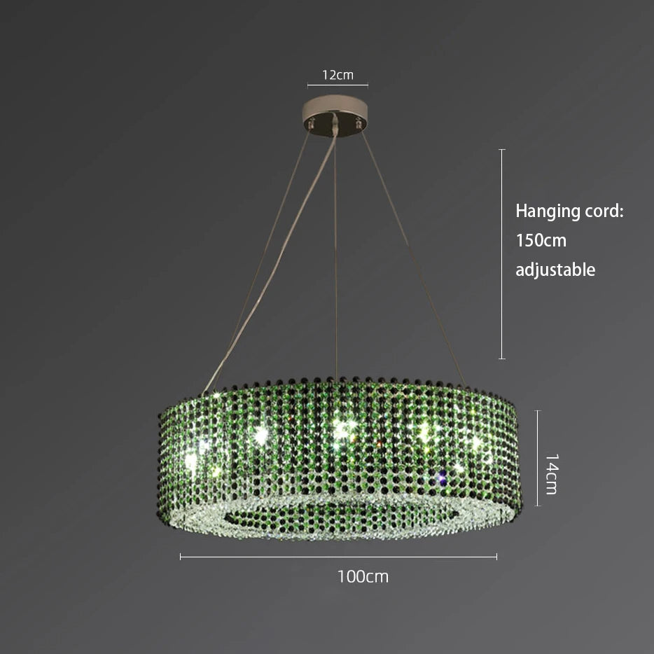 Black Crystal chandelier - Lazuli House for dining room view 13