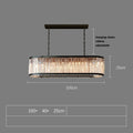 Gio Amber Crystal Dining Room Chandelier
