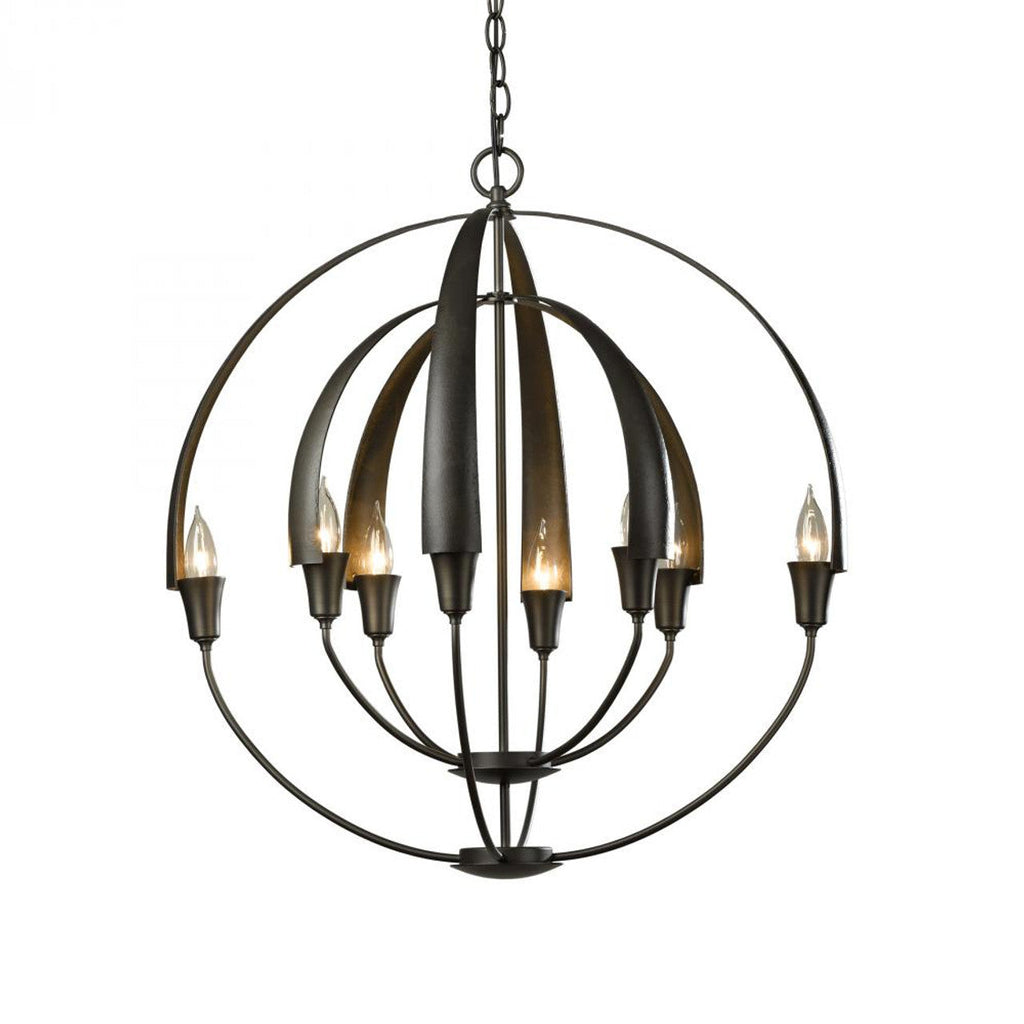 Clear Glass chandelier - Eden Dawn for dining room view 2
