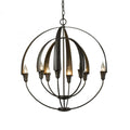 Ribbon Chandelier, 6-Lights, Sterling, Opal and Clear (ZU), 38.5"W (104116-SKT-85-ZU0291 5D0NTA)