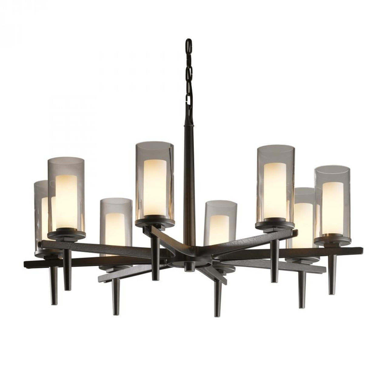 Constellation Chandelier, 8-Light, Soft Gold, Opal and Clear Glass, 34"W (104305-SKT-84-ZU0323 3WHXYW)