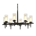 Ribbon Chandelier, 6-Lights, Sterling, Opal (GG), 38.5"W (104106-SKT-85-GG0236 5D0NT7)