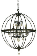 Clear Crystal Candle chandelier - Piper Ray for dining room view 1