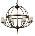 Clear Crystal chandelier - Riven Ray for dining room view 1