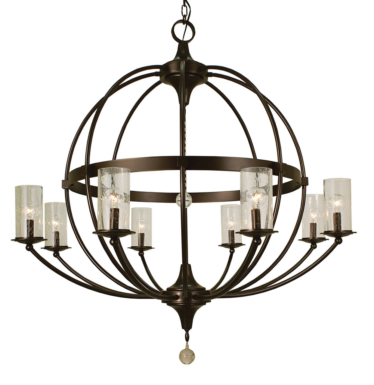Clear Crystal chandelier - Riven Ray for dining room view 1