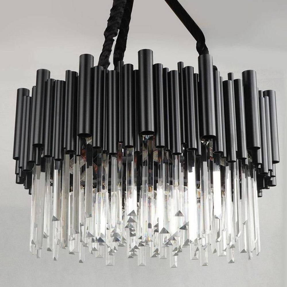 Clear Crystal chandelier - Talia Bay for dining room view 7