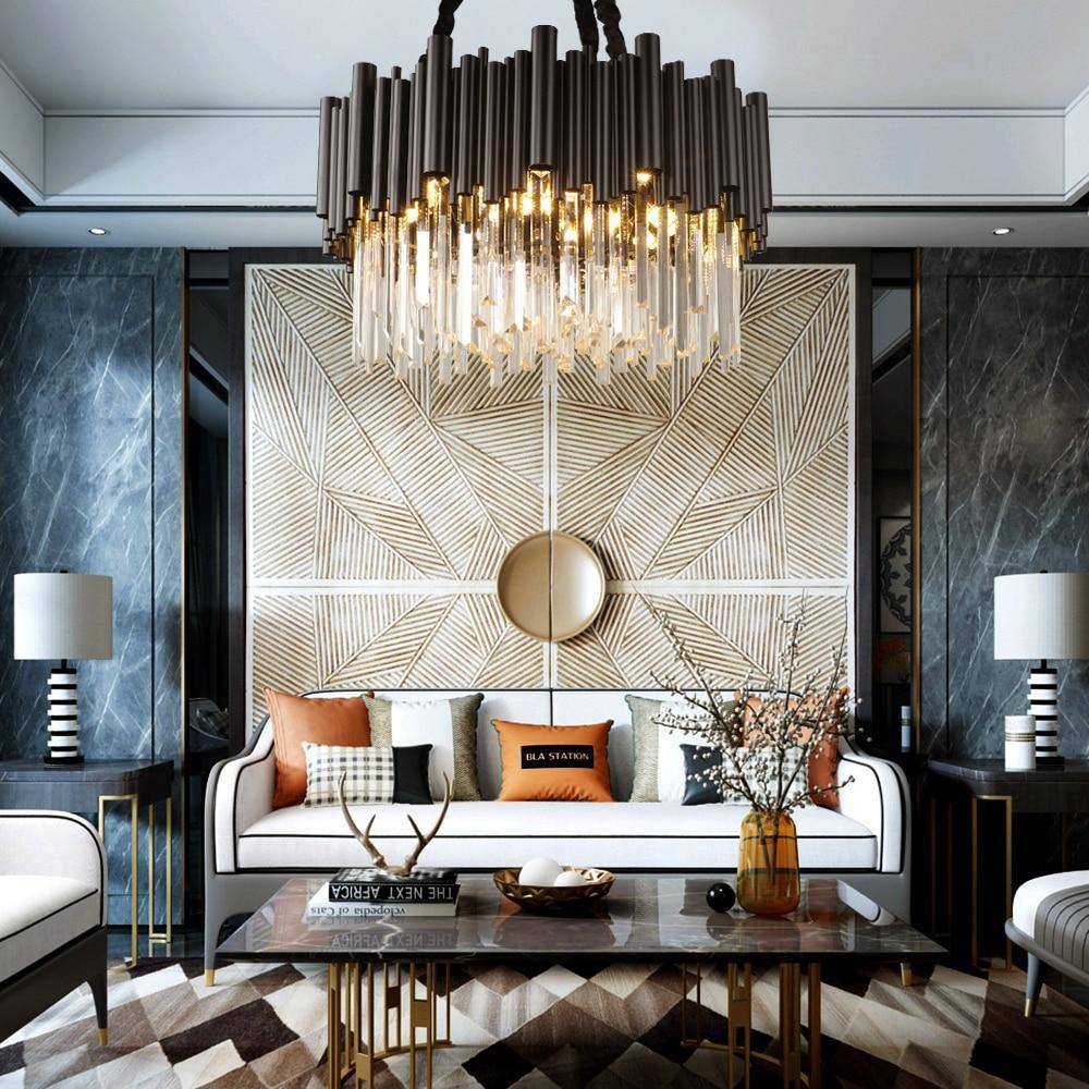Clear Crystal chandelier - Talia Bay for dining room view 5