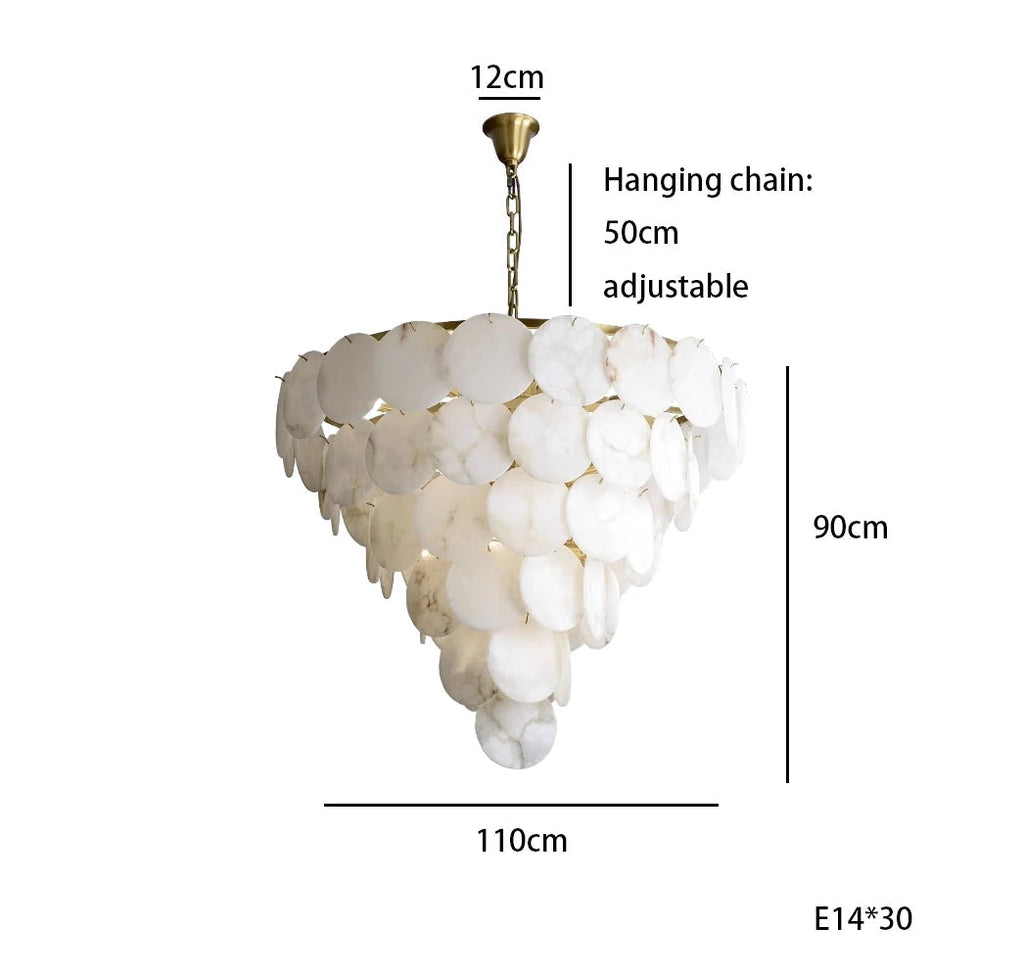 Brass Brass chandelier - Jovie House for dining room view 9