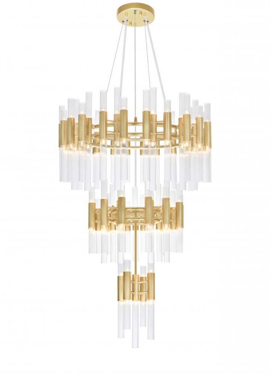 Black Glass Round chandelier - Lazuli Meadow for dining room view 2