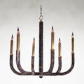 Brass Brass chandelier - Piper Stone for dining room view 1