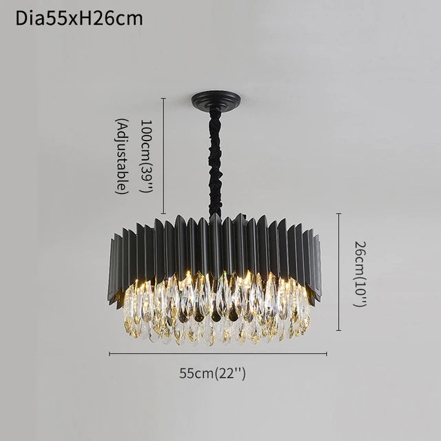 Clear Crystal chandelier - Talia House for dining room view 9