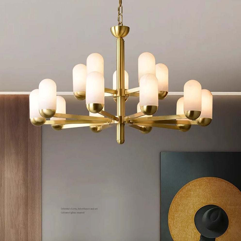 Brass Brass chandelier - Thalia House for dining room view 4