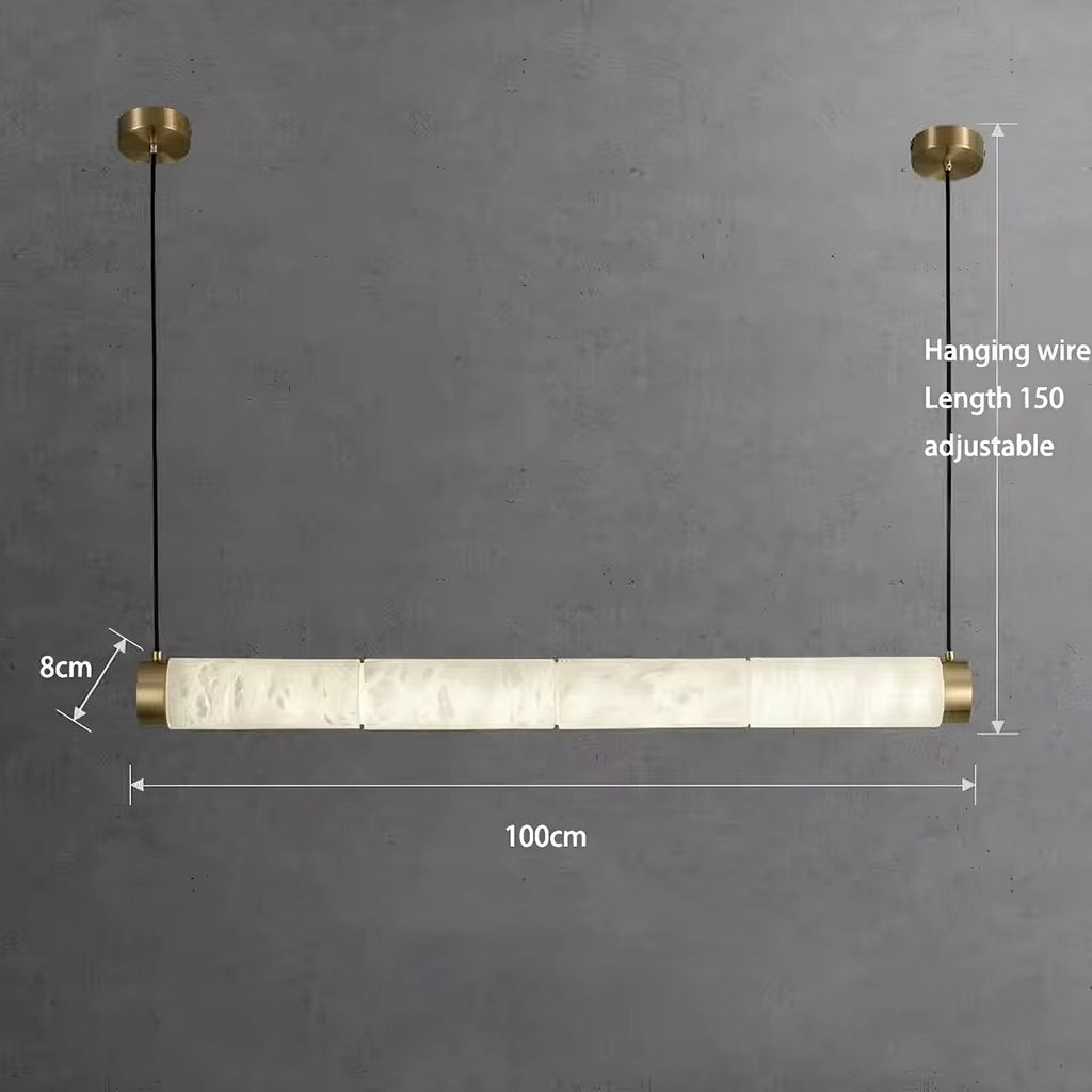 Brass Brass Round chandelier - Liora Bay for dining room view 4