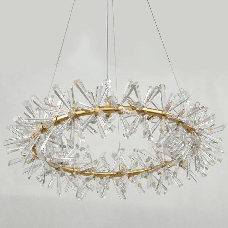 Clear Crystal Round chandelier - Hollis House for dining room view 5