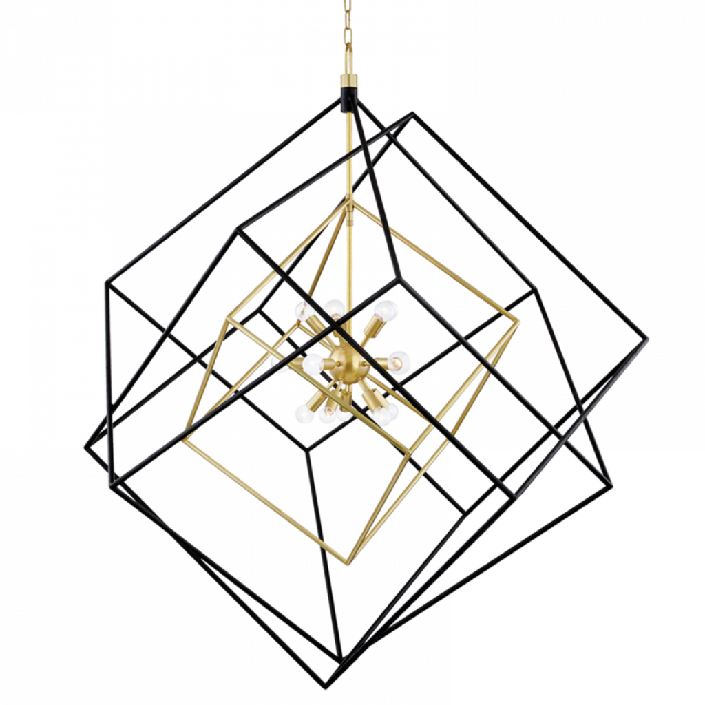 Crossing Waves Pendant, 1-Light, Standard Height, LED, Dark Smoke, 9.1"W (139905-LED-STND-07 4T1C4W)