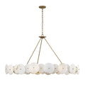 Cosmos Nine Light Chandelier Havana Gold
