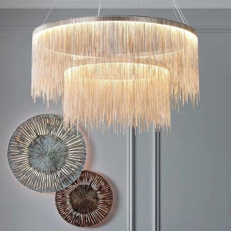 Steel chandelier - Yule Lane for dining room view 3