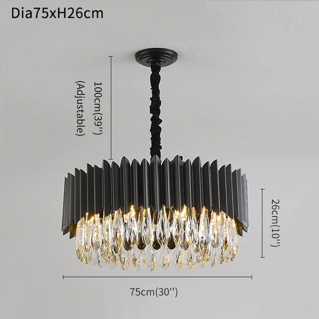 Clear Crystal chandelier - Talia House for dining room view 8