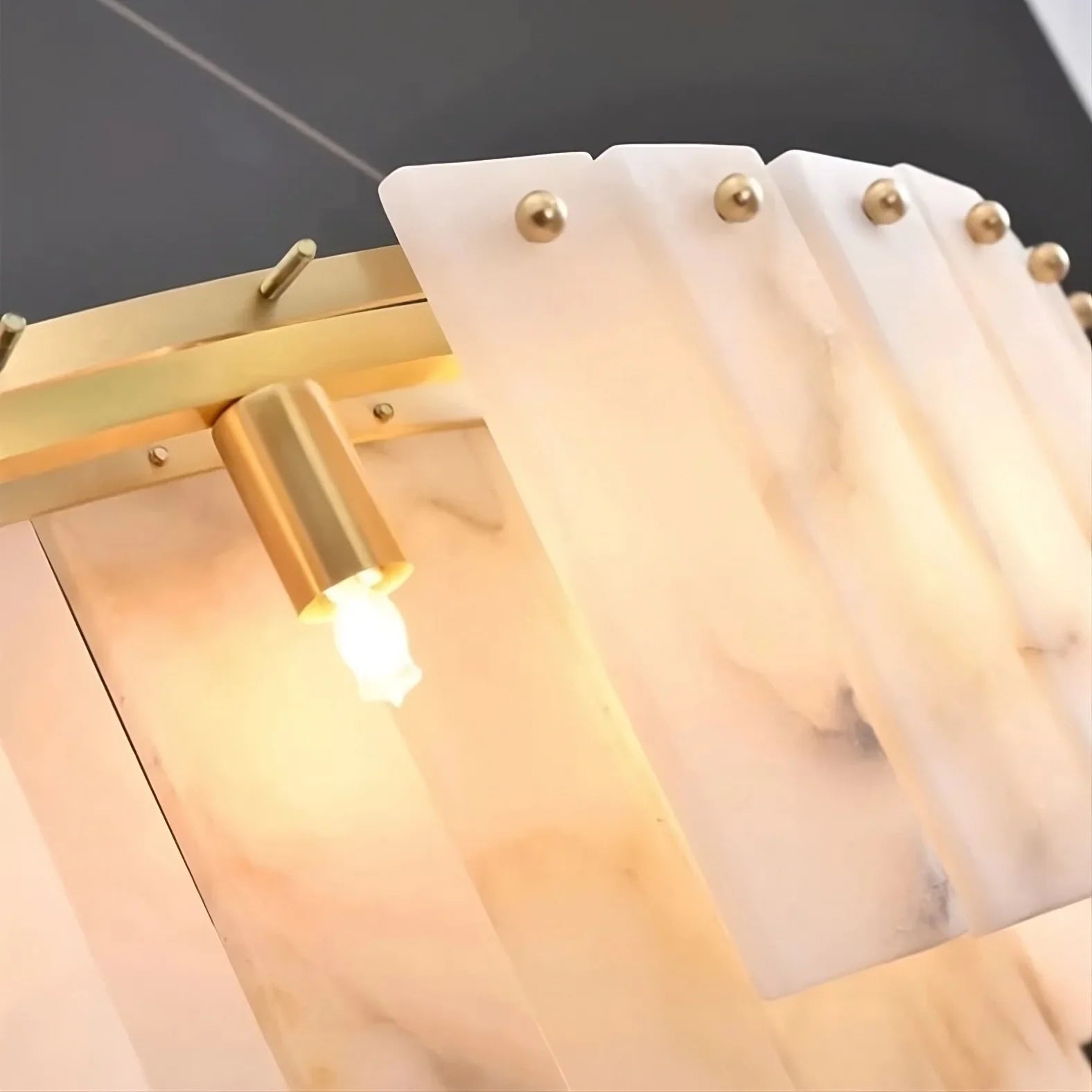 Brass Brass chandelier - Selene Bay for dining room view 6