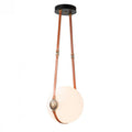 Derby Pendant, 1-Light, Short Height, LED, Black, Opal Glass, 10"W (131040-LED-SHRT-10-27-LC-NL-GG0670 5D3KHT)
