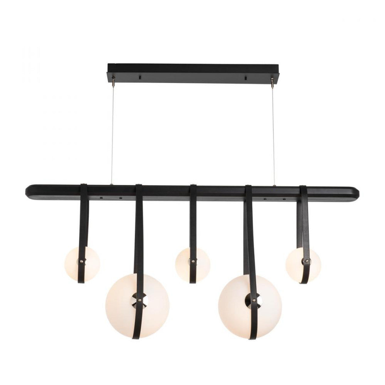 Derby Pendant, 1-Light, Standard Height, LED, Black, Opal Glass, 11.5"W (131046-LED-STND-10-24-LC-WD-GG0701 5D3LGT)