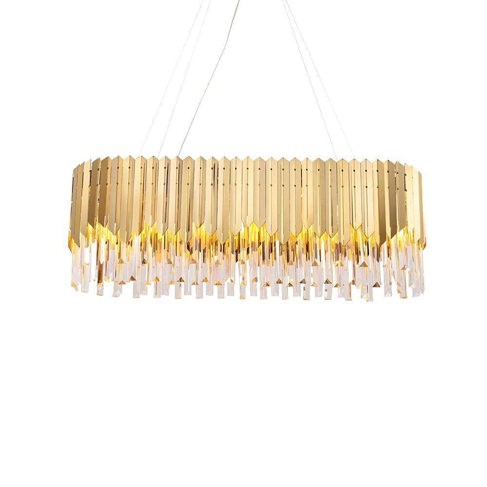 Clear Crystal chandelier - Elara Lane for dining room view 7