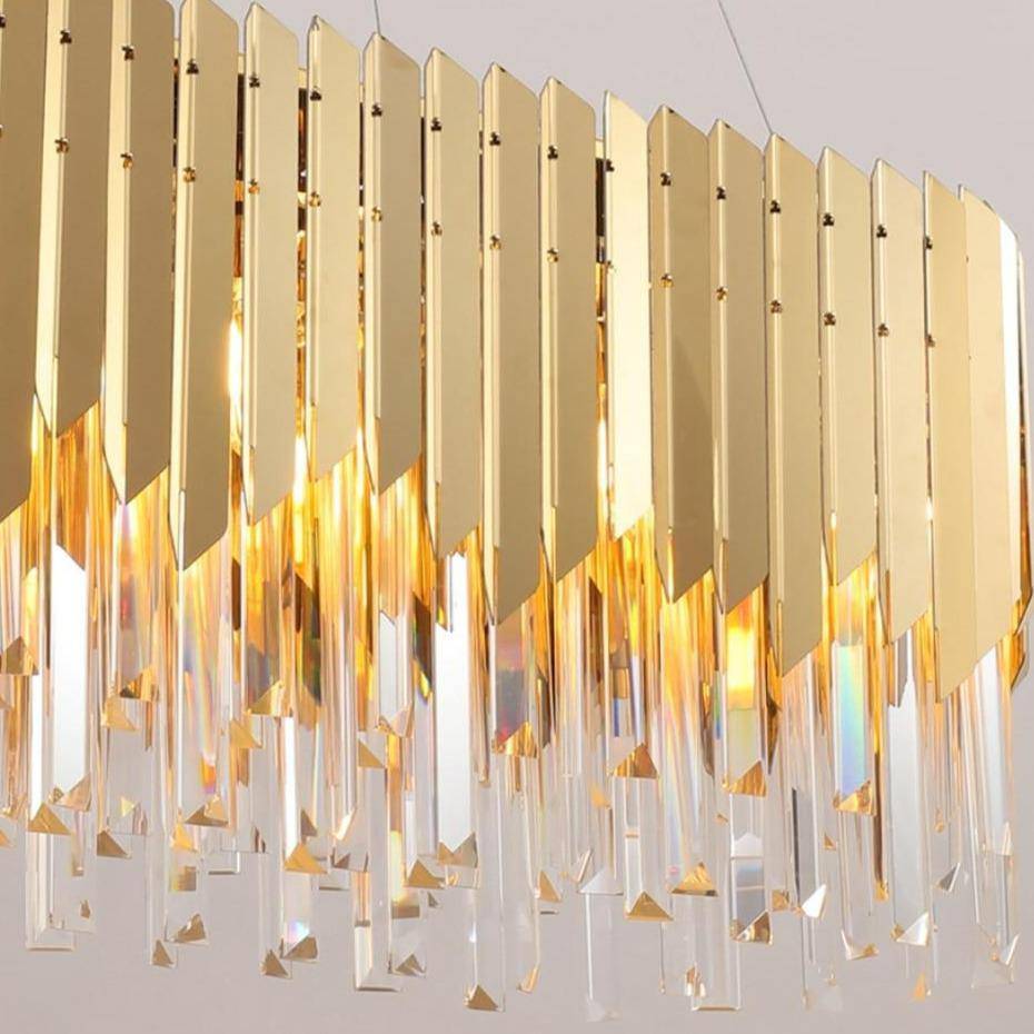 Clear Crystal chandelier - Elara Lane for dining room view 5
