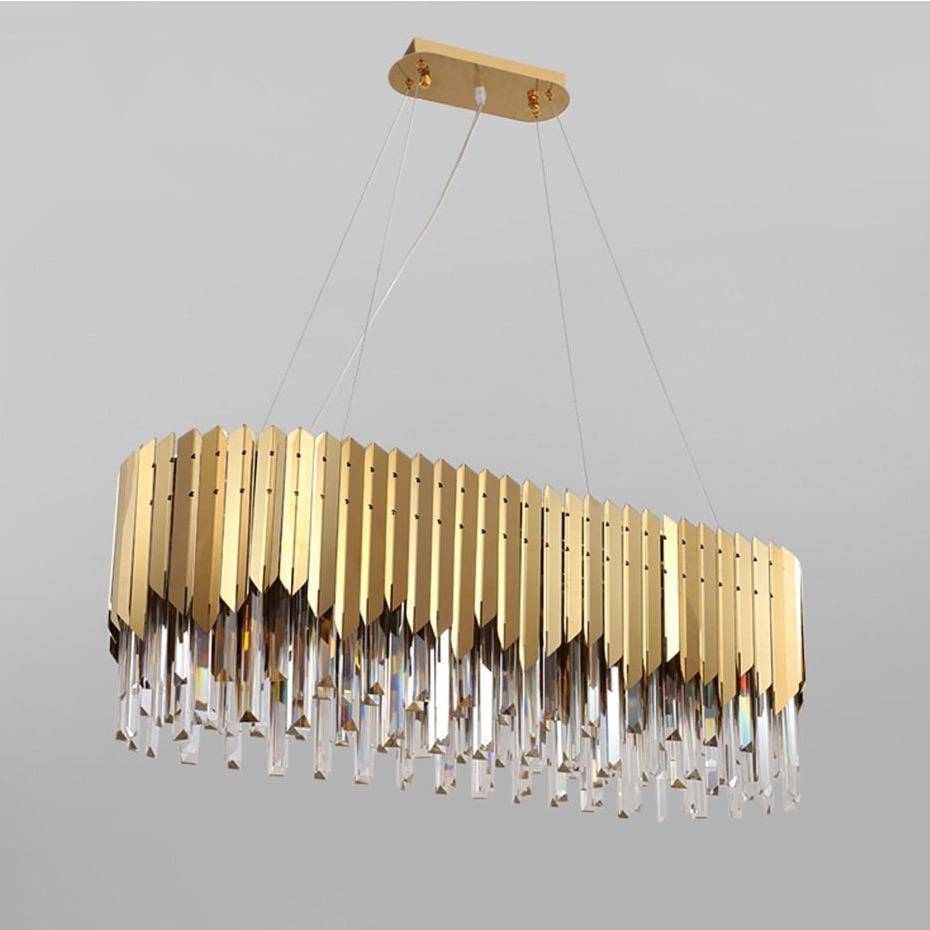 Clear Crystal chandelier - Elara Lane for dining room view 4