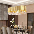 Clear Crystal chandelier - Elara Lane for dining room view 1