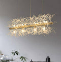 Clear Crystal Linear chandelier - Haven Lane for dining room view 1