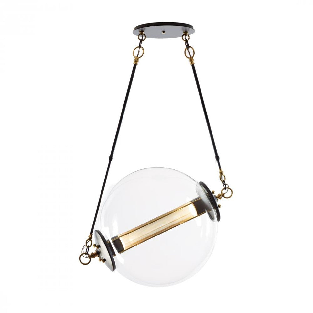 Quill Pendant, 1-Lights, LED, Vintage Platinum, 33.9"W (135003-LED-STND-82 3L5QPD)