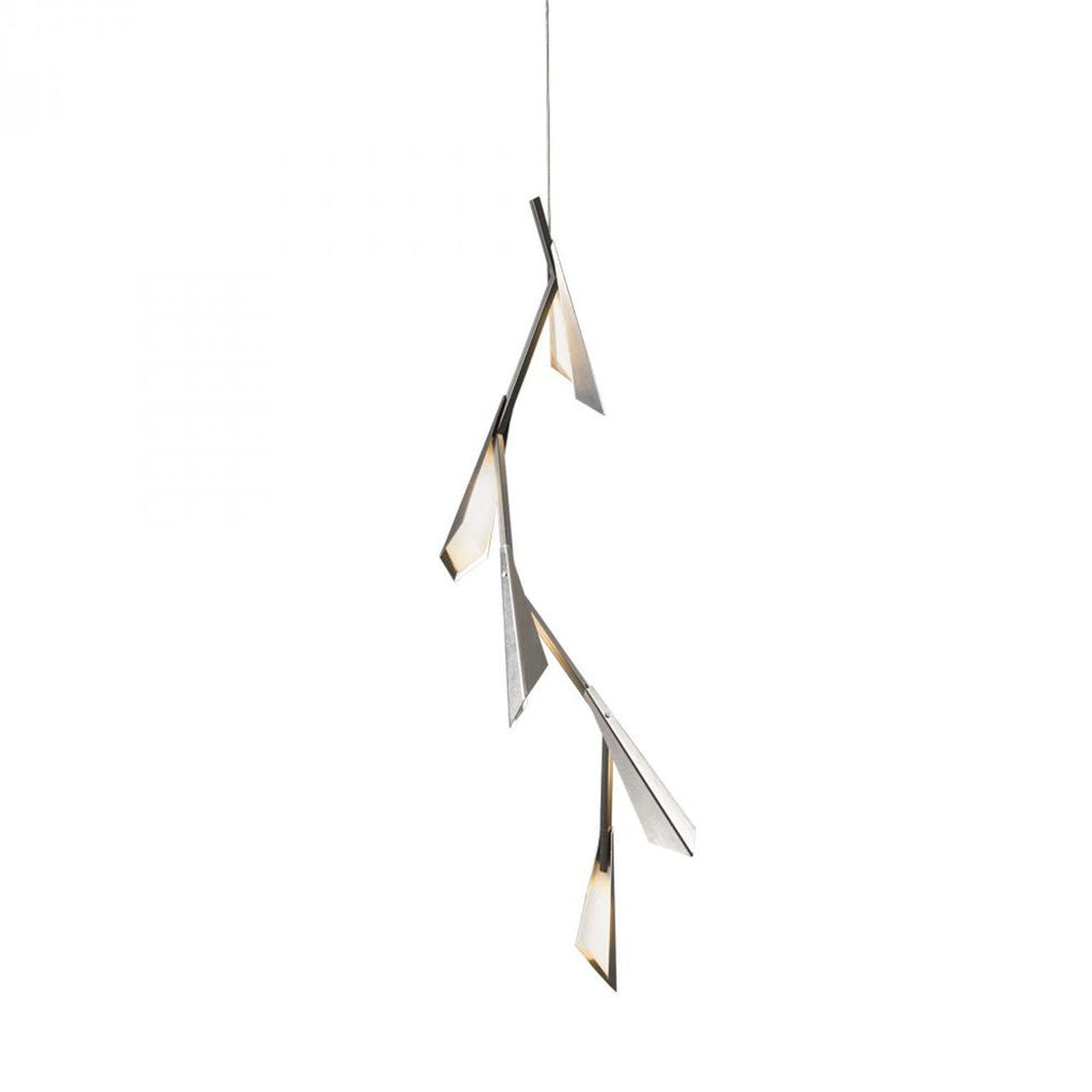 Cavaletti Pendant, 4-Light, Standard Height, Natural Iron, Natural Anna Shade, 42"W (137670-SKT-STND-20-SF4298 39255P)