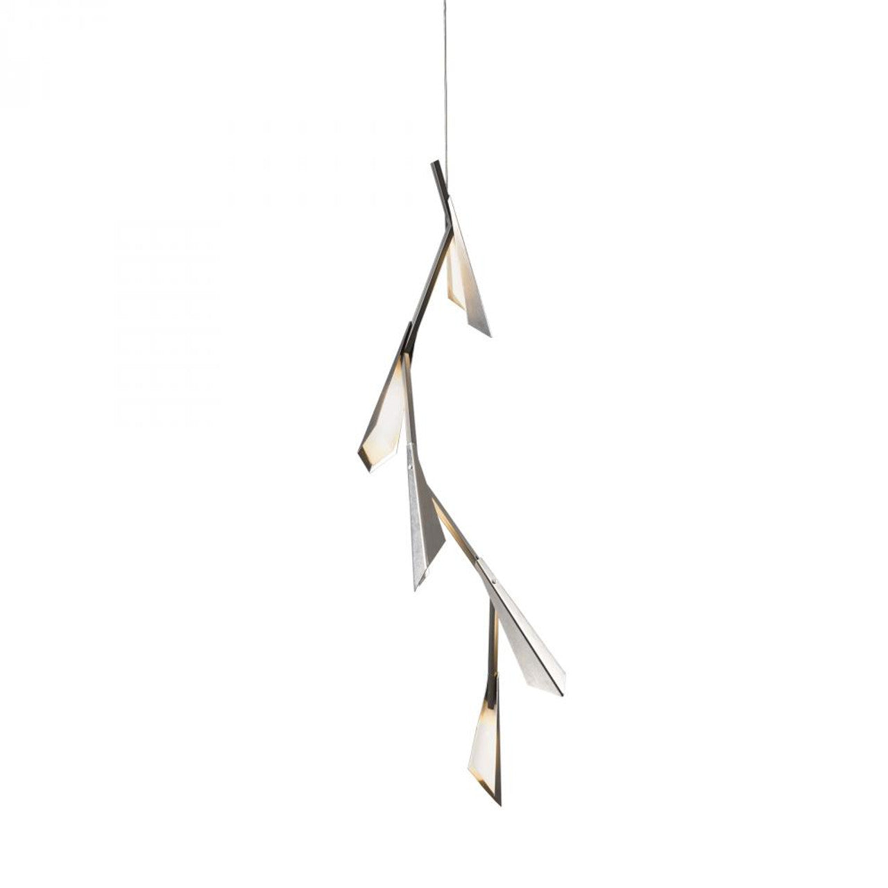 Cavaletti Pendant, 4-Light, Standard Height, Natural Iron, Natural Anna Shade, 42"W (137670-SKT-STND-20-SF4298 39255P)