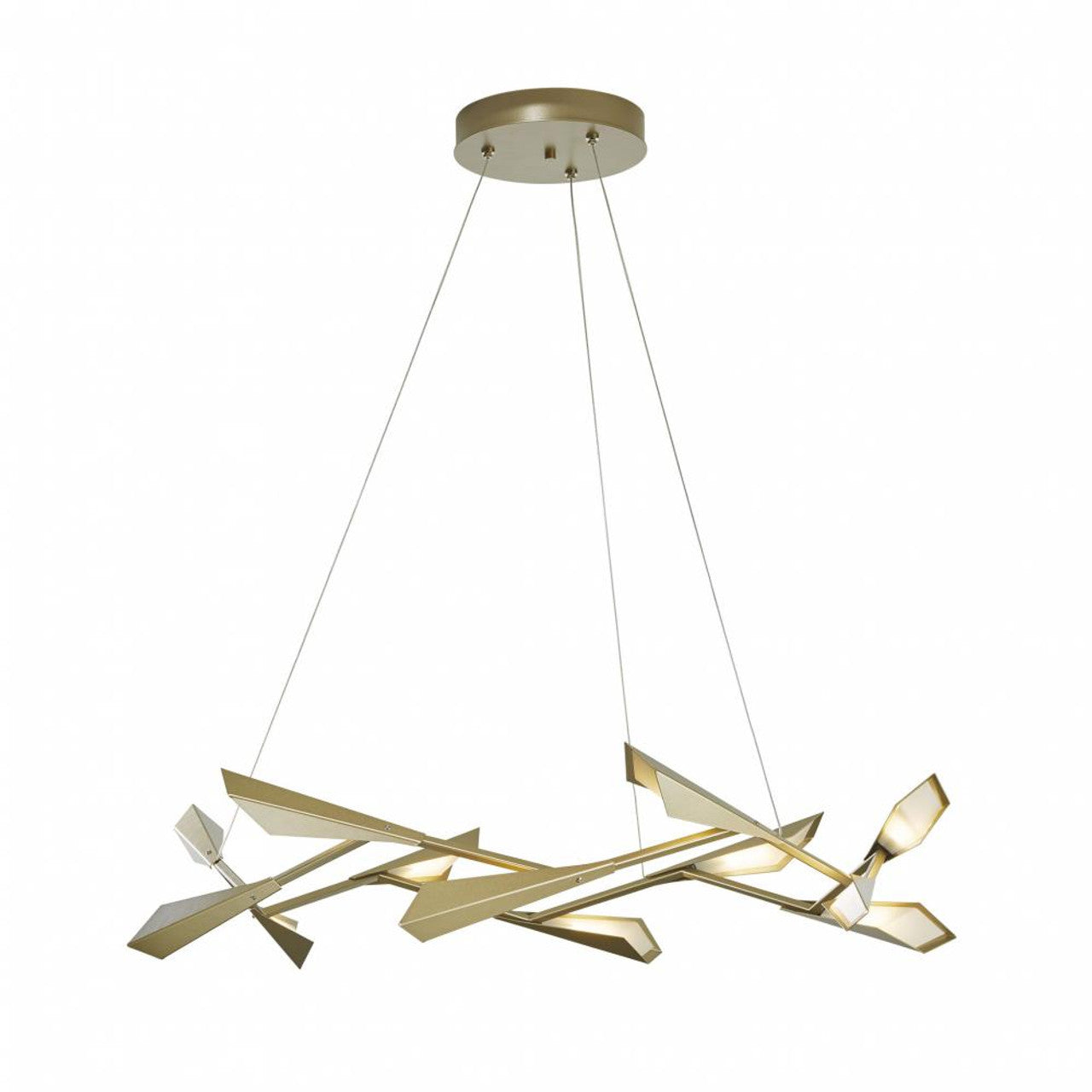 Derby Pendant, 4-Light, Standard Height, LED, Black, Opal Glass, 15.5"W (131043-LED-STND-10-24-LB-WB-GG0702 5D3KK2)