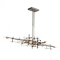 Grid Pendant, 6-Light, Standard Height, Black, 16.6"W (136385-SKT-STND-10 4RY8J2)
