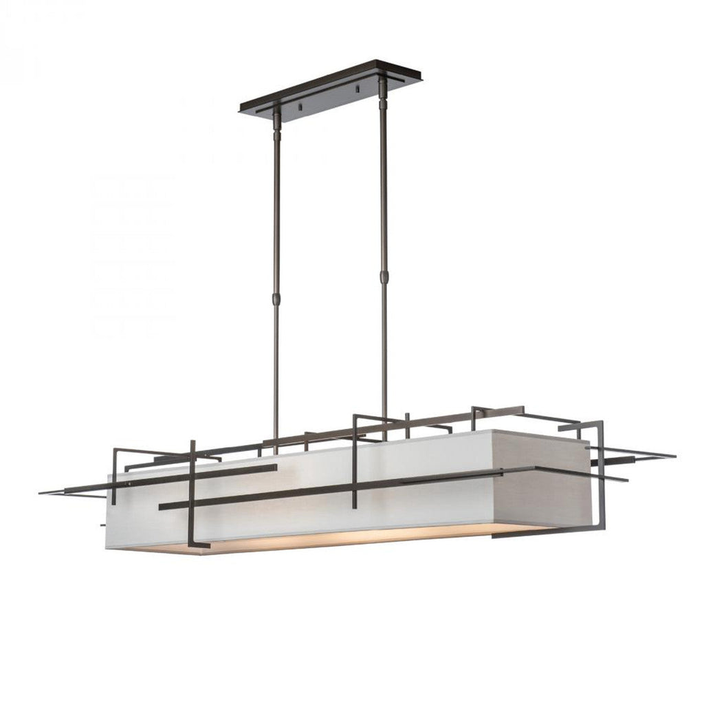 Etch Pendant, 4-light, Long Height, Natural Iron, 15.3"W (136390-SKT-LONG-20-SF4298 531V0K)