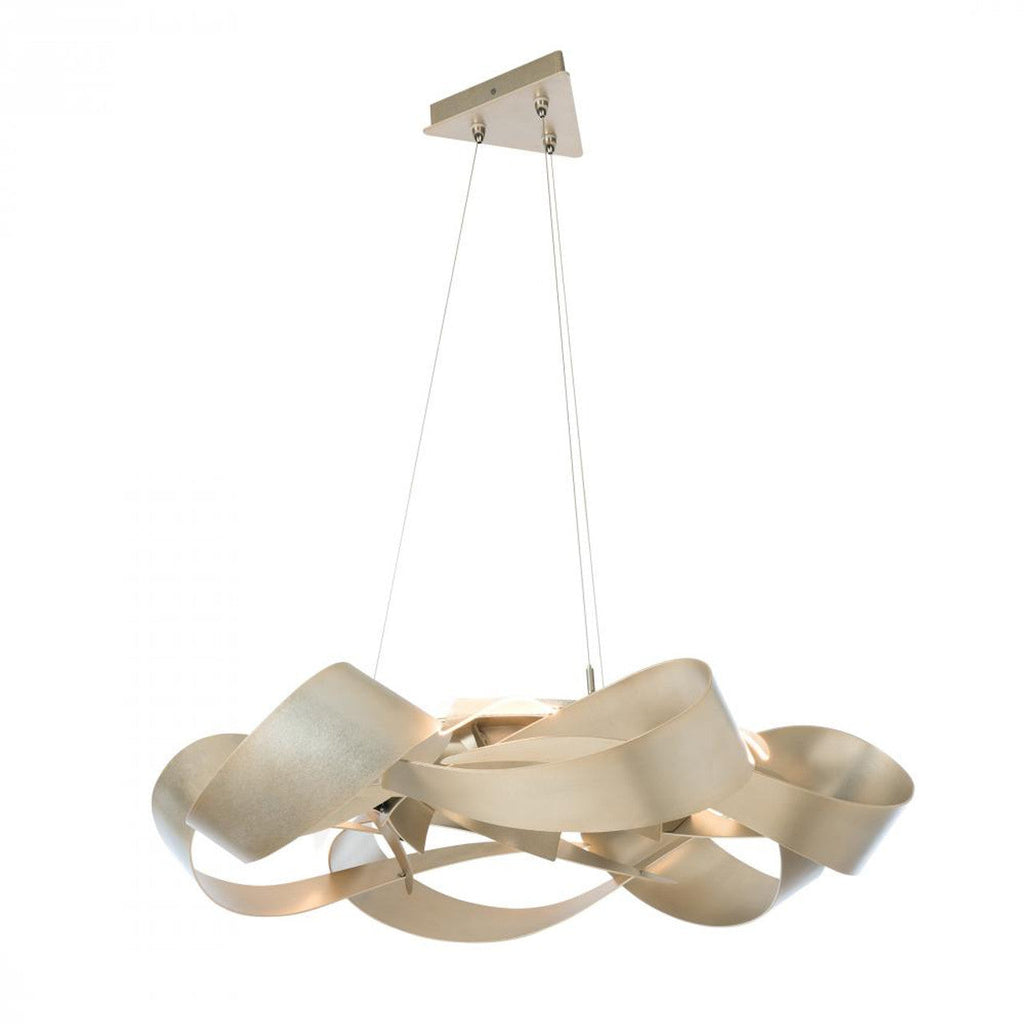 Otto Pendant, 2-Light, Short Height, Brass w/ Black, Stainless Steel Mesh tube, 28.4"W (134405-SKT-SHRT-31-ZK0219 3W4KG1)