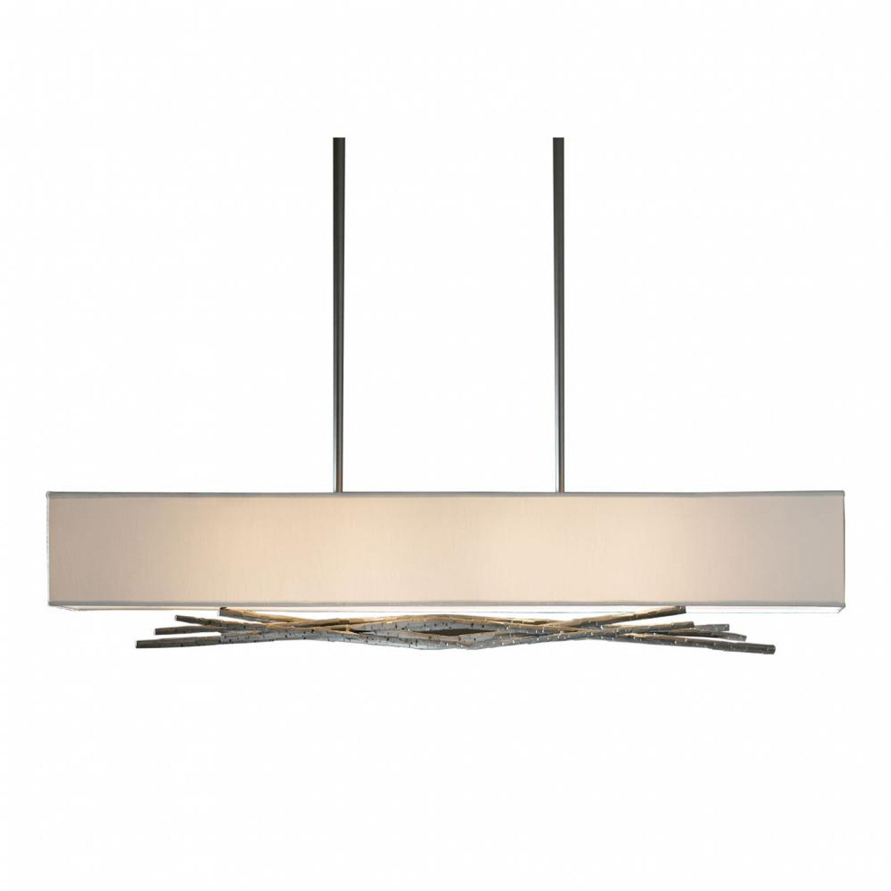 Arc Ellipse Pendant, 5-light, Long Height, Sterling, Opal Glass, 5.25"W (137525-SKT-LONG-85-GG0182 5D6T1H)
