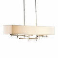 Arc Ellipse Pendant, 5-light, Long Height, Sterling, Opal Glass, 5.25"W (137525-SKT-LONG-85-GG0182 5D6T1H)
