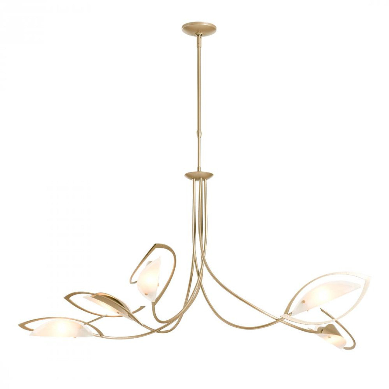 Sprig Pendant, 4-Light, Natural Iron, Water Glass, 20.5"W (136420-SKT-20-LL0639 4RY8KH)