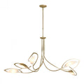 Cavaletti Pendant, 4-Light, Standard Height, Sterling, Flax Shade, 42"W (137670-SKT-STND-85-SE4298 5D6T3L)