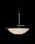 Arc Ellipse Pendant, 5-light, Long Height, Natural Iron, Opal Glass, 5.25"W (137525-SKT-LONG-20-GG0182 MQEV)