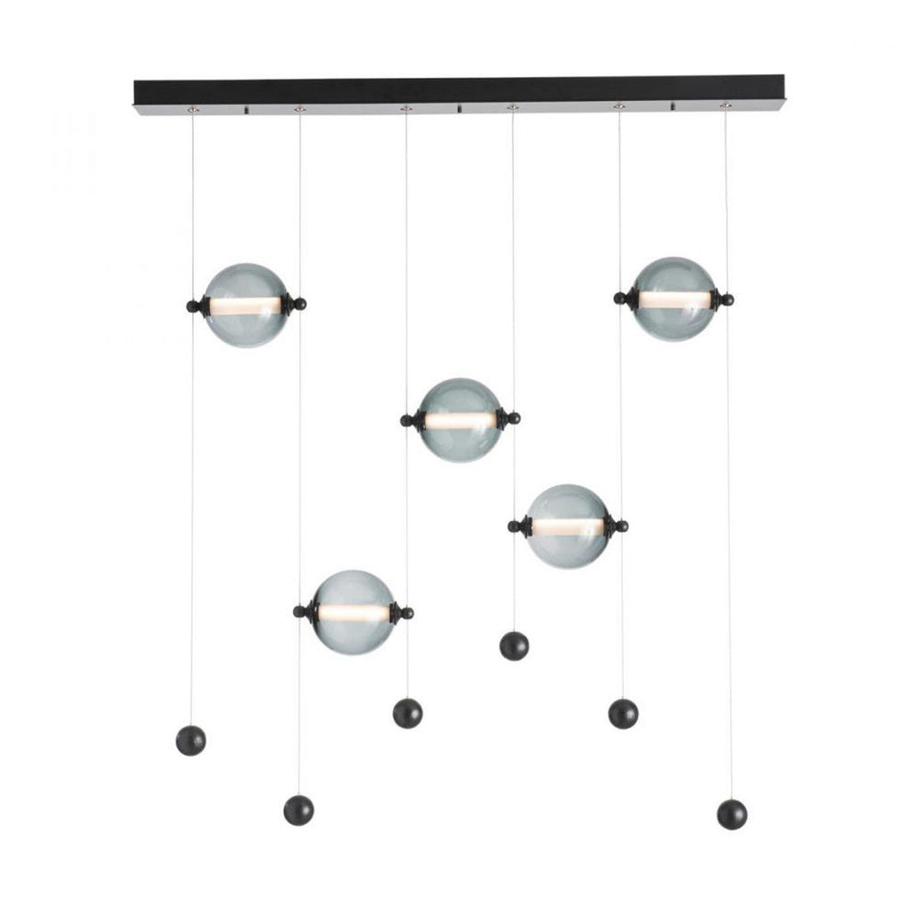 Abacus Pendant, 5-Light, Standard Height, LED, Bronze, Abacus Opal Glass, 5.5"W (139050-LED-STND-05-GG0668 5CQEUF)