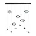 Aerial Pendant, 5-Light, Short Height, Dark Smoke, Frosted Glass, 47.5"W (137865-SKT-SHRT-07-FD0626 4RY9H7)
