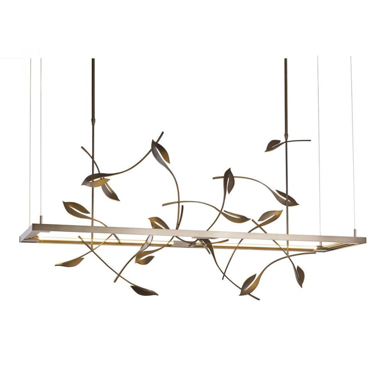 Abacus Pendant, 5-Light, Standard height, LED, Bronze, Abacus Opal Glass, 5.5"W (289520-LED-STND-05-GG0668 5C_2EM)