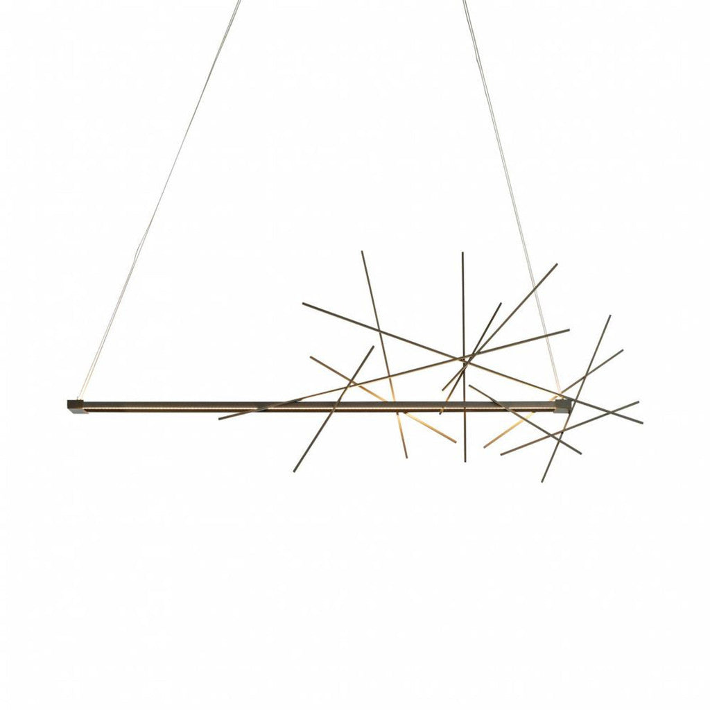 Anemone Pendant, 1-Light, Standard Height, LED, Black, 36.9"W (139772-LED-STND-10 5D9WMM)
