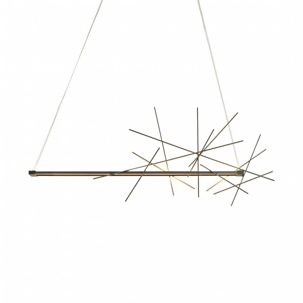 Anemone Pendant, 1-Light, Standard Height, LED, Black, 36.9"W (139772-LED-STND-10 5D9WMM)