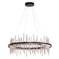 Crossing Waves Pendant, 1-Light, Standard Height, LED, Soft Gold, 9.1"W (139905-LED-STND-84 4T1C51)